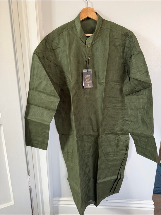Other - Men's Olive Green Long Collar Jacket size L